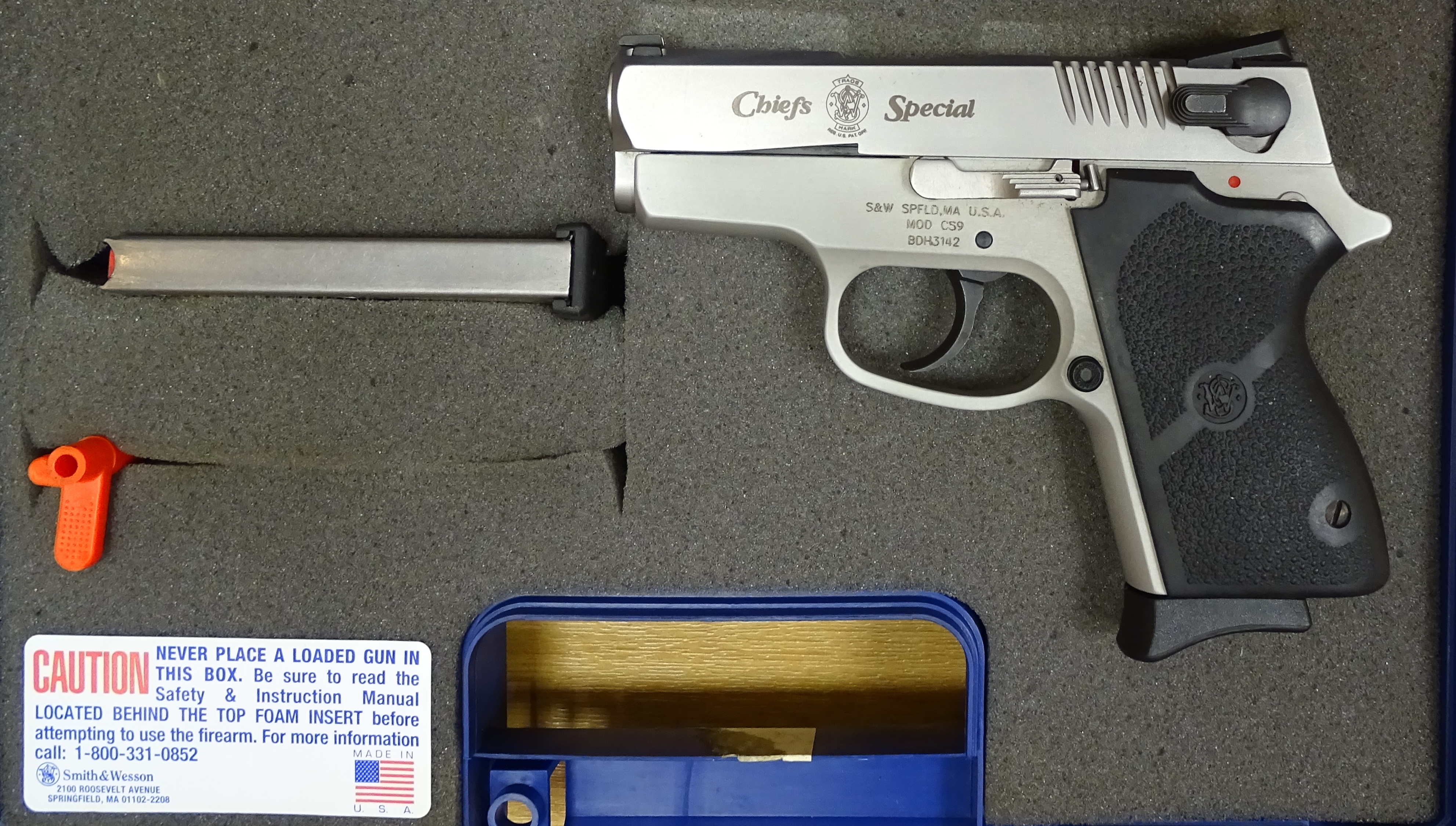 Pistolet Smith & Wesson CS9 / 3''